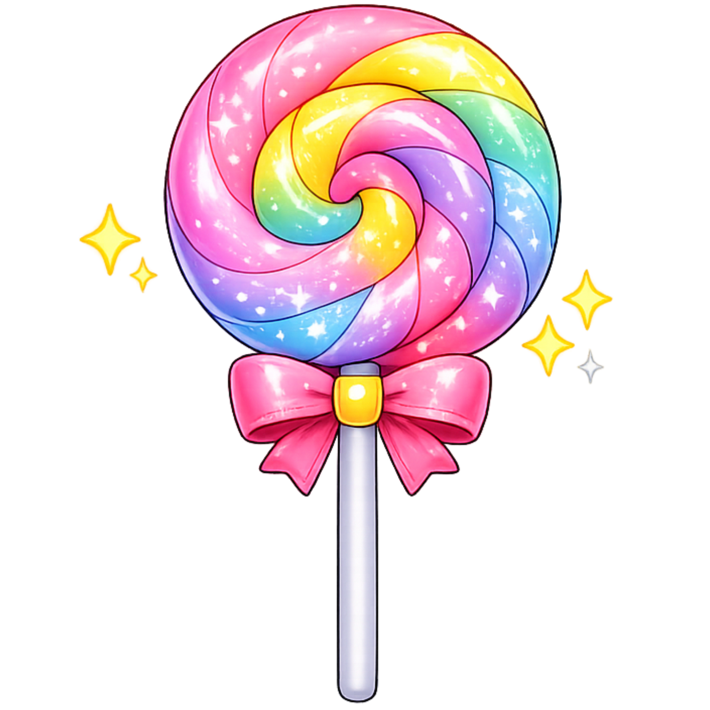 Bügelbild Lolli bunt