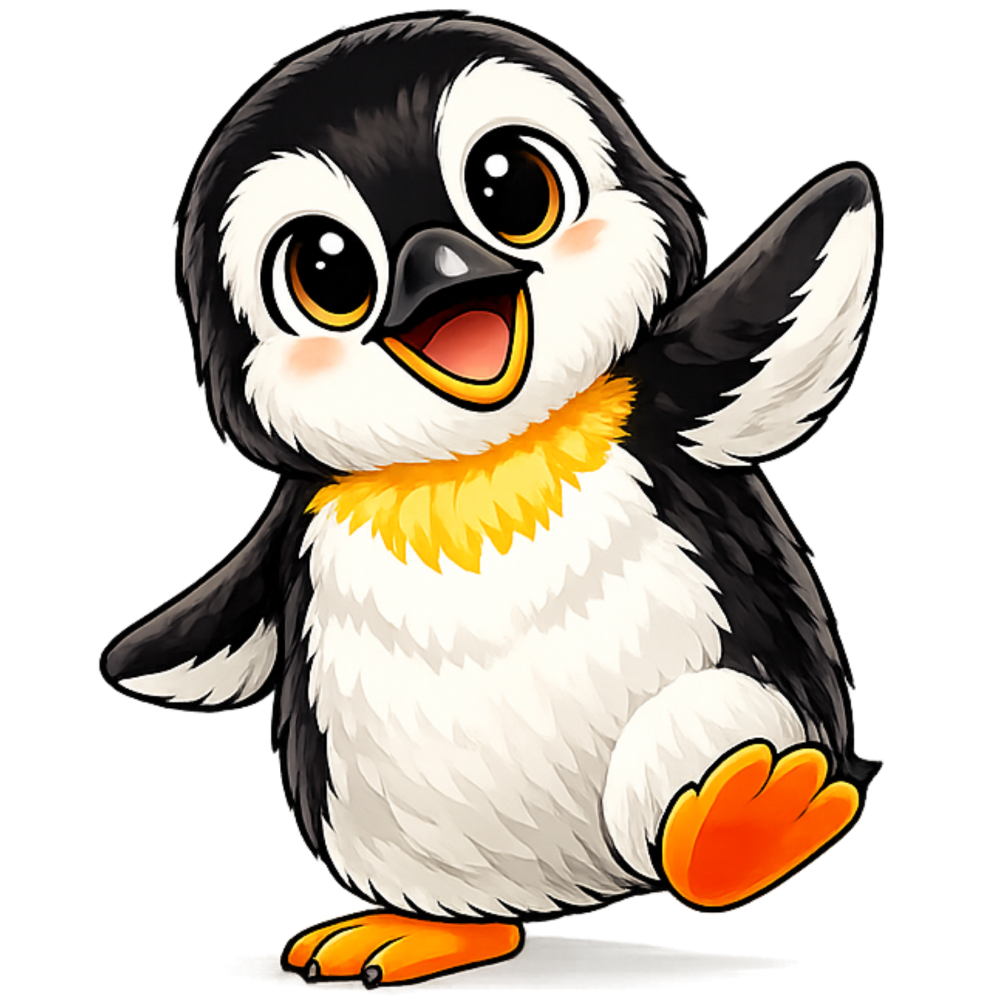 Bügelbild Pinguin