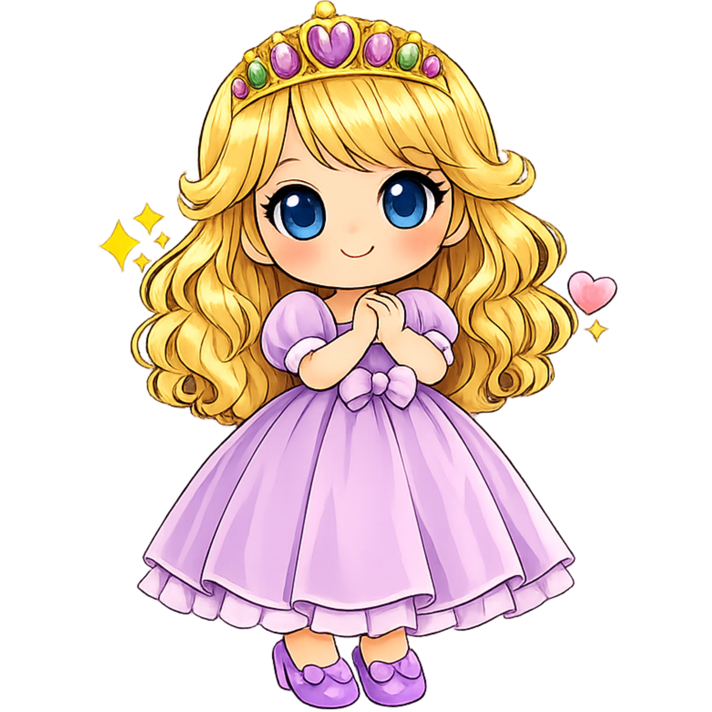 Bügelbild Prinzessin blond
