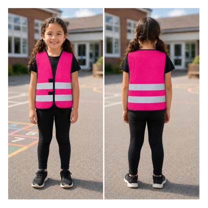 Kinder Warnweste mit Reflexstreifen