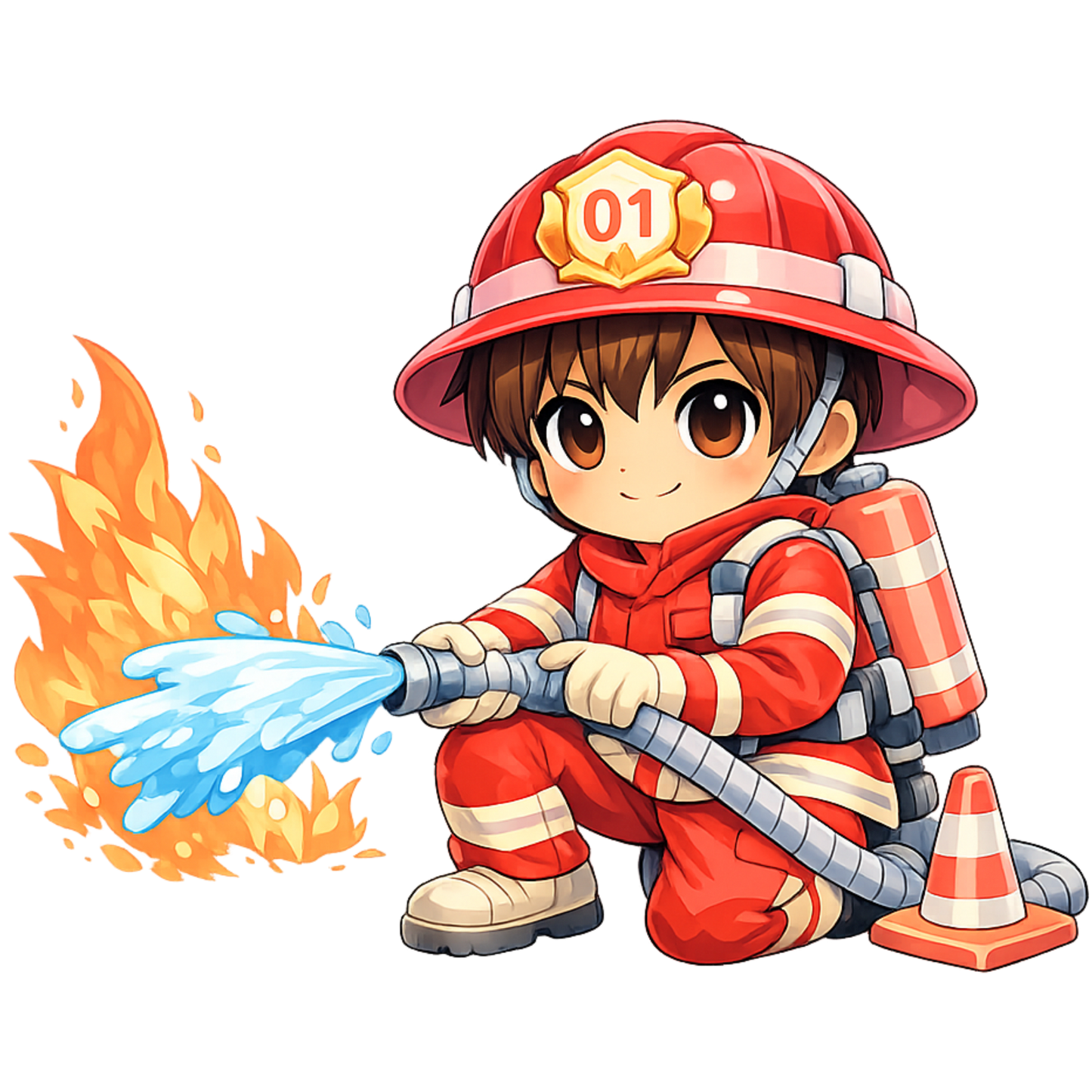 Bügelbild Feuerwehrmann