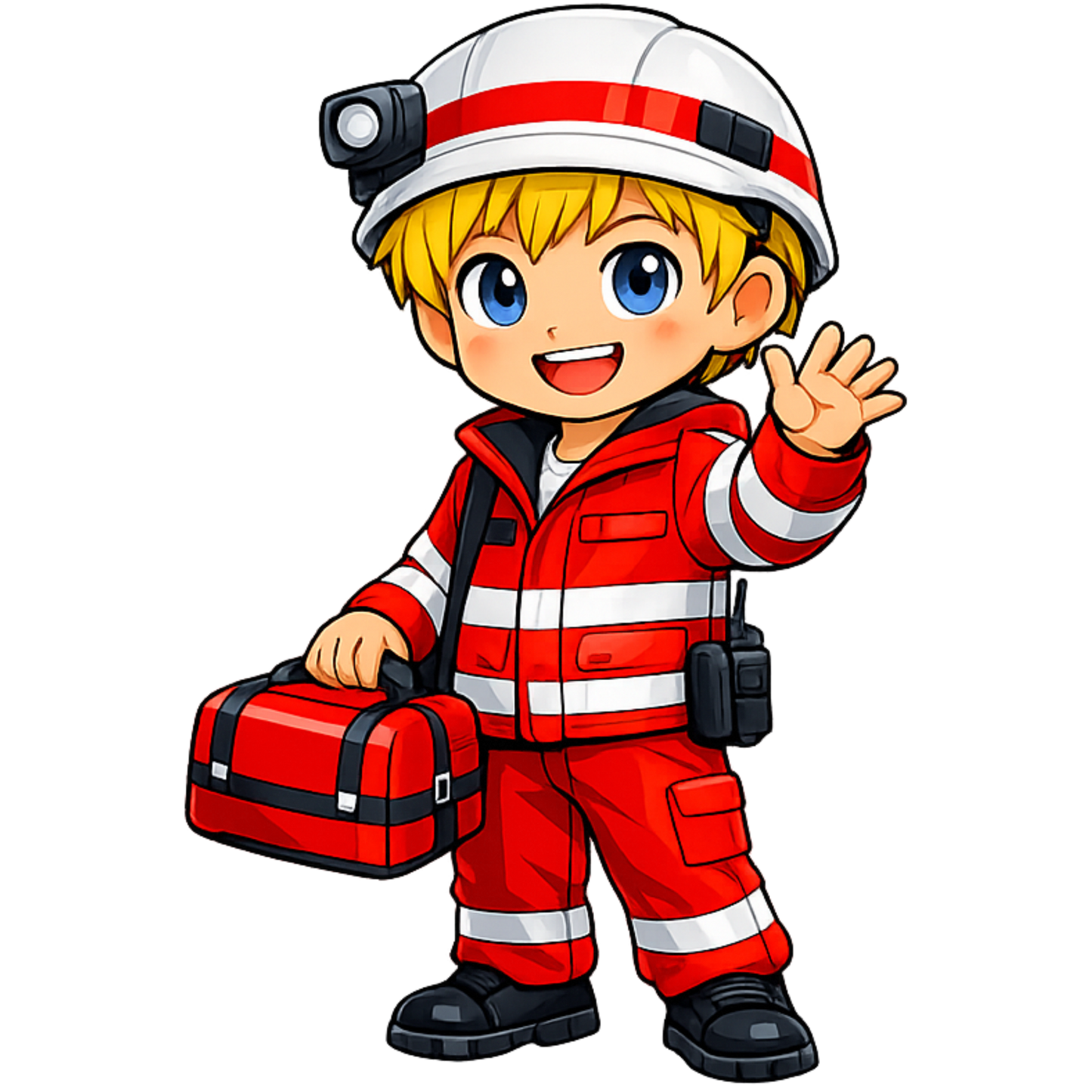 Bügelbild Rettungssanitäter blond