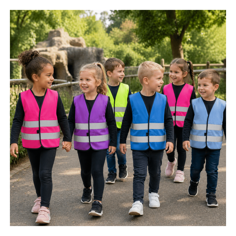 Kinder Warnweste mit Reflexstreifen