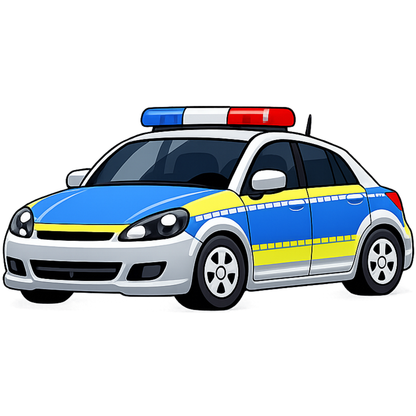 Bügelbild Polizeiauto