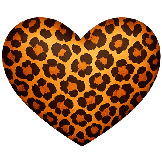 Bügelbild Herz Leo
